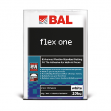 BAL Flex One Tile Adhesive White 20kg